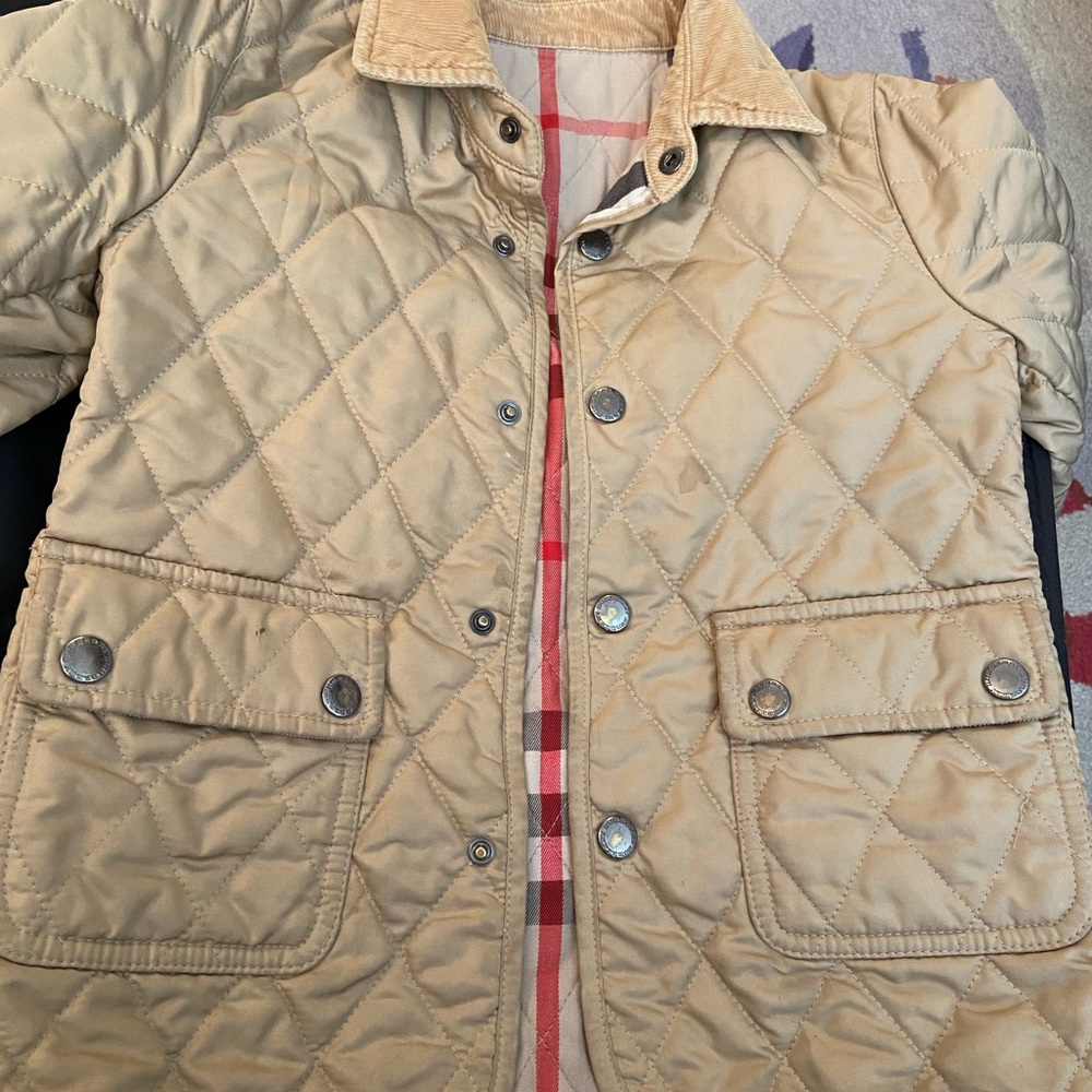Burberry quilted jacket size 4Y